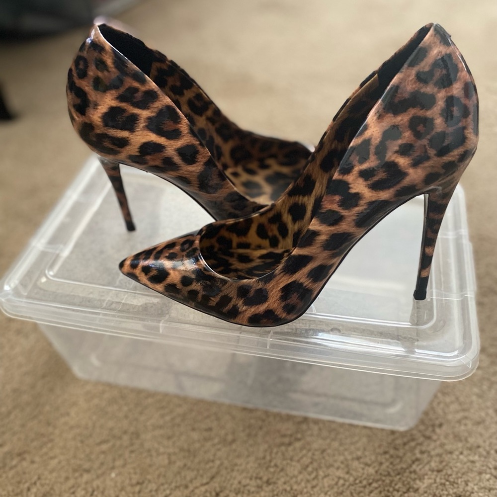 Cute Leopard Print Heels - image 1